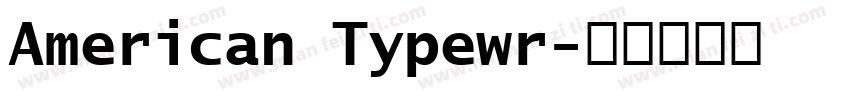 American Typewr字体转换